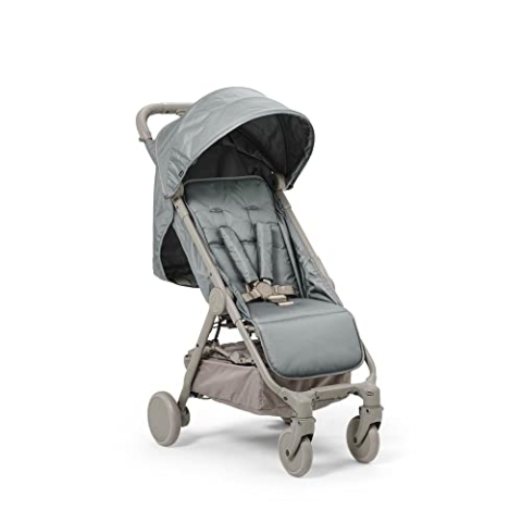 Elodie Details Mondo Stoller® Buggy von Geburt bis 4 Jahre (22 kg) - Liegeposition, Einhand-Faltung und -Steuerung, Leichter Kinderwagen in Kabinengröße - Pebble Green