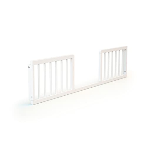 AT4 – Babybettgitter 140 cm FESTIVEE Weiß – 140 x 32 x 4 cm | Aus Holz |18 Monate bis 5 Jahre | Für Matratzen von 10 bis 12 cm | Für AT4 Cabriobett 70 x 140 cm