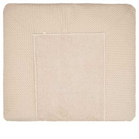 Koeka Wickelauflagenbezug - Spannbezug Für Wickelunterlage - Amsterdam - Waffelstoff Aus Baumwolle - Abwaschbar - Sand - 75X85 Cm