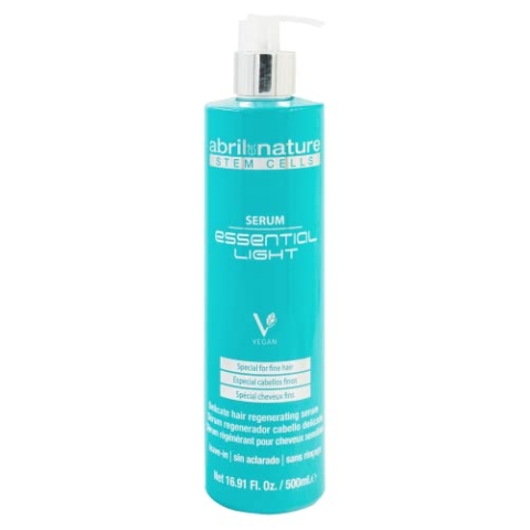 abril et nature - Professionelles Haarserum - Essential Light - Für feines, empfindliches und/oder gefärbtes Haar - Anti-Aging, beschwert nicht - Spitzenregeneration, Glanz und Stärke - 500 ml
