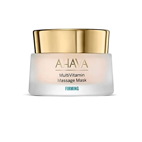 AHAVA Straffende MultiVitamin Massage-Maske - Mit Anti-Aging Vitamin C, Pro B5, B3, D & Speziellem Totes Meer Mineralien Osmoter für Festigkeit & Strahlkraft, 1.7 fl.oz