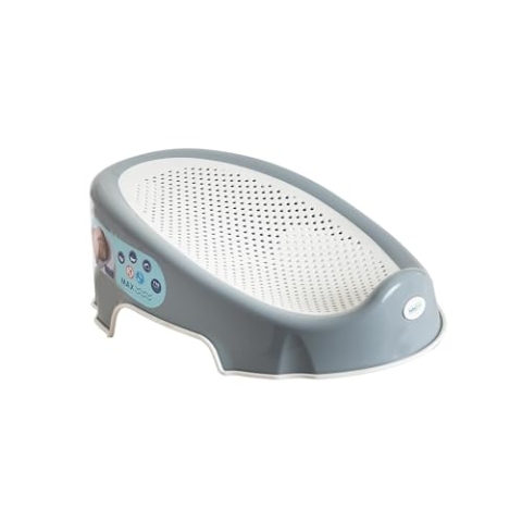 Babyjem Badesitz für die große Badewanne oder Dusche Babywannesitz Badewannesitz Babywanne Sitz, Grau