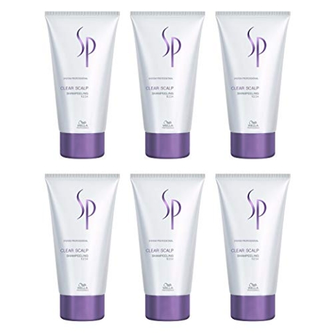 Wella 6 er Pack Wella SP Clear Scalp Shampeeling 150ml