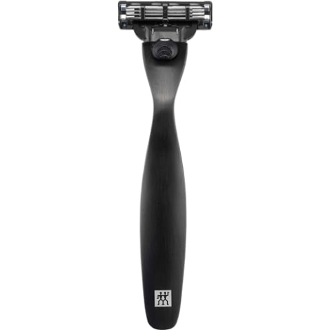 ZWILLING Rasierer (Optimale Rasur, Prämiertes Design, Gillette Mach3 Klingensystem, Hypoallergen, mit Klinge und Schutzkappe), Premium, Schwarz