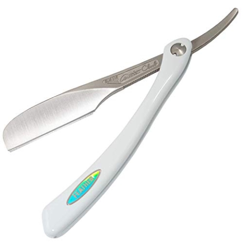 Feather Artist Club DX Series Stainless Steel Arm Faltbarer Rasierer mit Perlengriff
