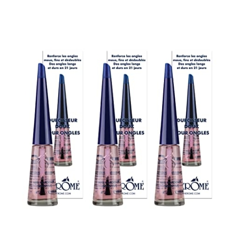 Herome 3-Pack Nagelhärter Sensitive - Nagelverstärker Garantiert Feste Nägel Innerhalb von 30 Tagen. Mit Keratin, ohne Formaldehyd (Nail Hardener Sensitive) - 3 * 10ml.