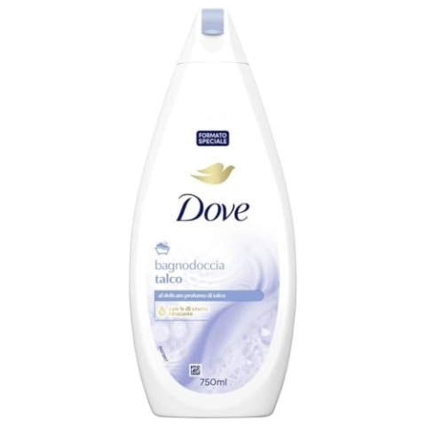 12 x Dove Duschgel Talkum Bad Dusch Schaum Schaum feuchtigkeitsspendend Angebot