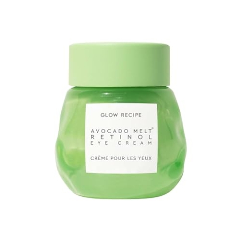 Glow Recipe Avocado Melt Retinol Eye Sleeping Mask - Overnight Retinol Eye Cream with Avocado Oil + Caffeine - Cruelty-Free Skincare (15ml / 0.5 fl oz)