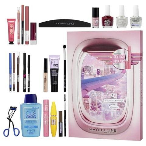 Maybelline New York Adventskalender 2024 24 Türchen, mit 24 Beauty-Überraschungen
