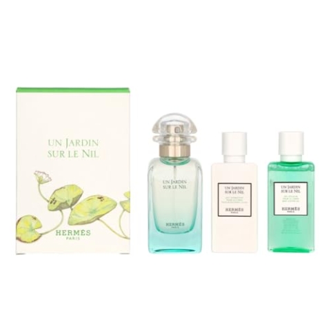 HERMES Un Jardin Sur Le Nil Giftset (EDT 50ml + Bodylotion 40ml + Duschgel 40ml)