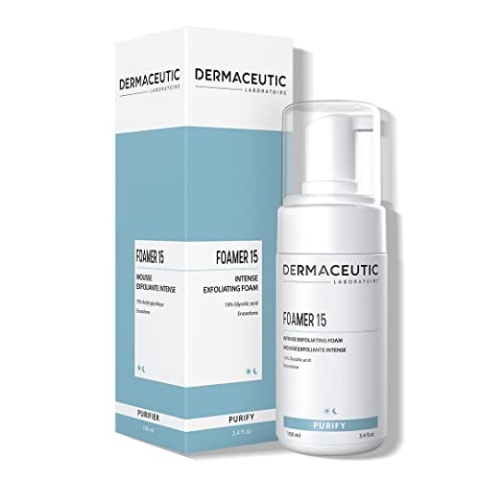 Foamer 15 | Reinigungsschaum Gesicht | 15% Glykolsäure AHA | Peeling gegen Unreinheiten & Akne | Reinigungsgel Gesichtsreinigung | Vegan, Ohne Duftstoffe & Silikon | 100 ml | Dermaceutic