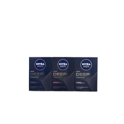 Nivea Men After Shave Lotion - Deep Comfort - 3er Pack (3 x 100ml)