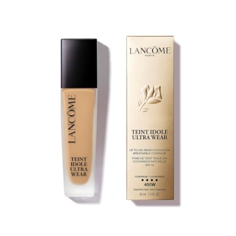 Lancôme Teint Idole Ultra Wear 400W, feuchtigkeitsspendende Full Coverage-Foundation in Beige mit natürlich mattem Finish, bis zu 24 Stunden Halt, geeignet für alle Hauttypen