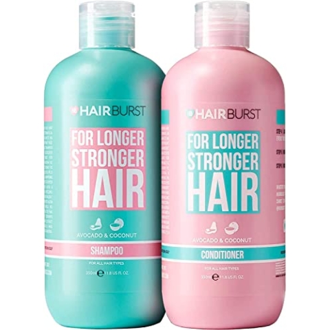 HAIRBURST Shampoo und Conditioner Set für Längeres und Stärkeres Haar mit Natürliche Wirkstoffe – Haarwachstum beschleunigen und Haarausfall vermeiden – Ohne SLS und Parabene (2 x 350ml)