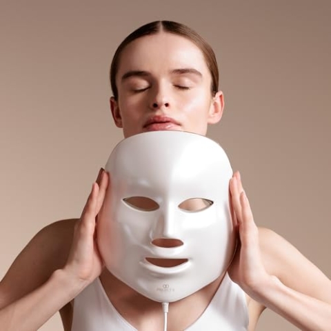 7-Farben-LED-Gesichtsmaske zur Lichttherapie von Project E Beauty | Anti-Aging-Hautpflege | Hautstraffung | Reduziert Falten | Hellt die Haut auf | Kollagen-Boost