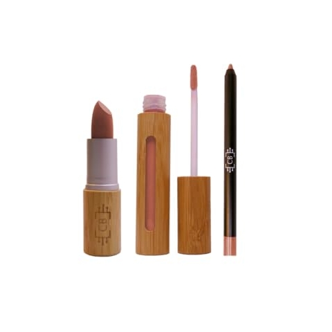 Sustainable & Vegan Lips Set Matte | Cruelty Free (Nude)