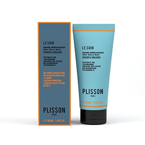 Plisson - Natürlicher After Shave Balsam – alle Hauttypen – 97% Inhaltsstoffe natürlichen Ursprungs, Wildmütterchen, Hauswurz, Kaktusfeige und Aloe Vera – 100 ml