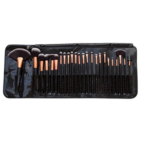 Rio professionelles Kosmetik Make Up Pinsel Set, 24 Teile.