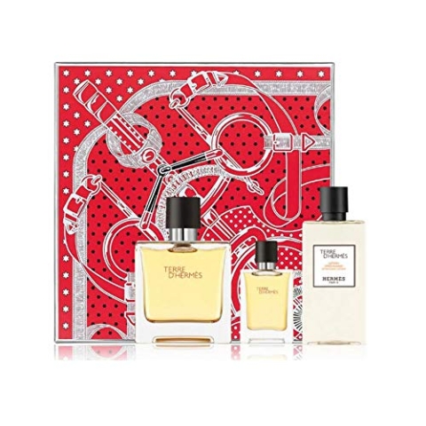 Hermes Terre D'Hermes Parfum Spray 75 ml + 12,5ml Parfume Spray+ 40ml After Shave Lotion