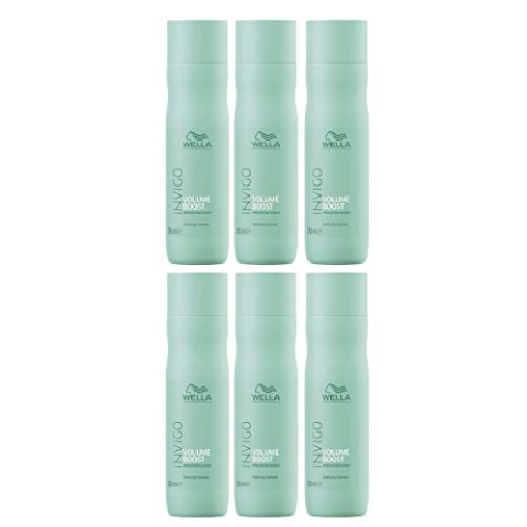 Wella 6 er Pack Invigo Volume Boost Bodifying Shampoo 250 ml