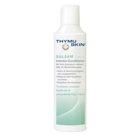 THYMUSKIN Balsam Intensiv-Conditioner: Haarpflege für Glanz & Feuchtigkeit, bei trockener Kopfhaut, trockenen Schuppen, Kopfhautjucken (1 x 100 ml)