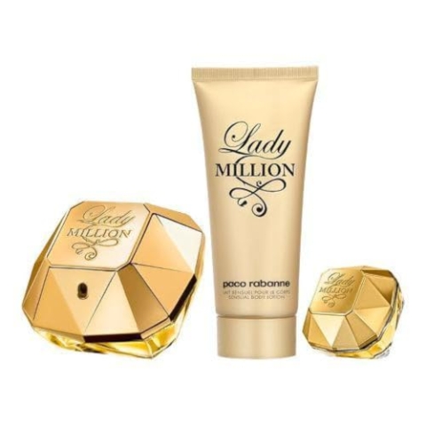 Paco Rabanne Lady Million Eau de Parfum-Set für Damen, 3-teilig, Marke: Paco Rabanne - EAN: 3349668635320