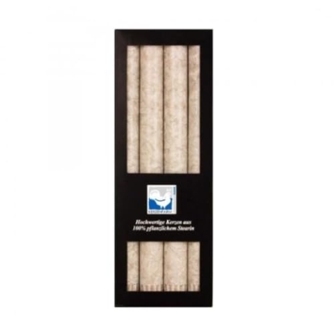 Kerzenfarm Hahn Stearin Stabkerze Set, taupe, 4Stk. (10)