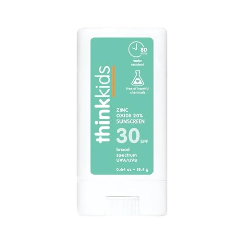 Think Sport Kids Sun Protection Stick, Ideal for Everyday Use, Non Toxic Ingredients, Sun Protection Factor 30 SPF (Sun Protection Factor), 0.64 oz