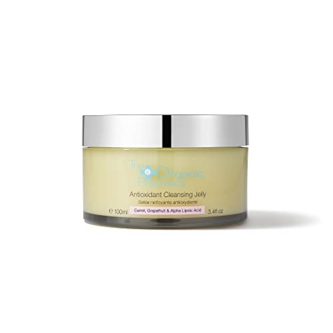 The Organic Pharmacy, Antioxidans, nicht schäumendes Reinigungsgelee, 69,8% biologisch, vegan, mit Hagebutte, Lavendel, Karotte, Grapefruit und Alpha-Liponsäure, für frische, saubere und helle Haut,