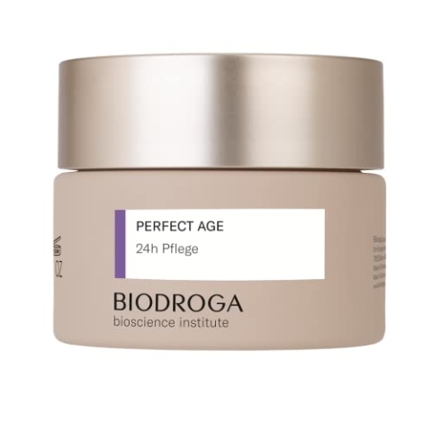 Biodroga straffende Anti Aging Hautpflege 24h Pflege 50 ml – Skincare Feuchtigkeitscreme Antifalten Gesichtspflege Vegan Perfect Age Bioscience Institut