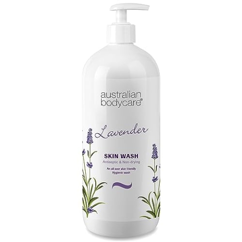 Lavender & Teebaumöl Duschgel Professional 1000 ml by Australian Bodycare - Für weiche, unreine Haut, ideal vor Haarentfernung mit Wachs/Rasur