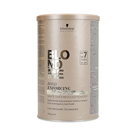 Schwarzkopf Professional BlondMe Premium Clay Lightener 7+, 350 g, Pulver, neutral, bindungsstärkend, color-treated