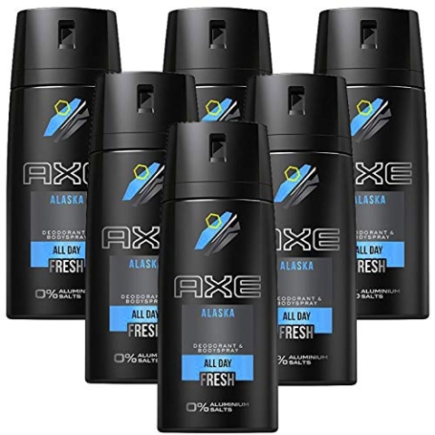 6* Axe Deospray Deo Bodyspray 150ml Alaska 6*150ml