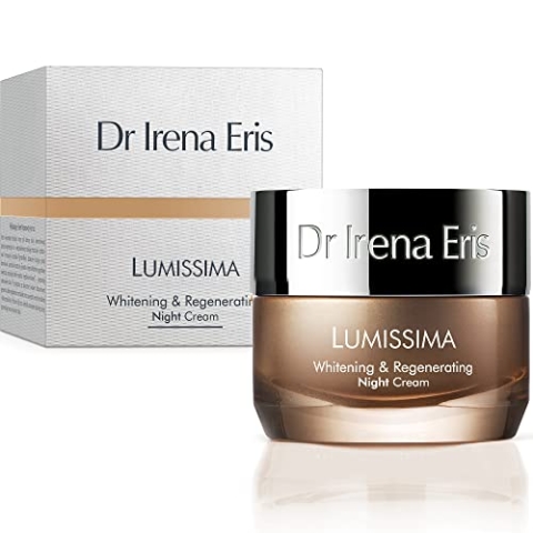 Dr Irena Eris - Anti Falten Creme, Lumissima Whitening & Regenerating Nachtcreme, Anti-Falten Creme, Innovative Formel für Hauterneuerung, Gleicht den Hautton aus, Reduziert Verfärbungen - 50 ml