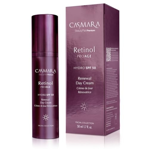 Casmara I Retinol PROAGE Renewal Day Cream | Intensive Feuchtigkeit & tiefe Revitalisierung | LSF 50 | 50 ml