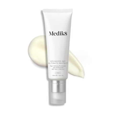 Medik8 Advance Day Ultimate Protect - LSF 50+ Anti-Aging-Feuchtigkeitscreme mit Lichtschutzfaktor LSF 50+ PA++++ - Feuchtigkeitsspendender & nicht fettender UV-Schutz - 50ml