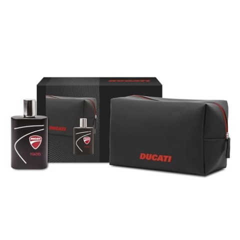 DUCATI | 1926 Geschenkbox für Herren, Eau de Toilette EDT 100 ml + Wintermütze Ducati mit holzigem Duft, aromatisch und orientalisch
