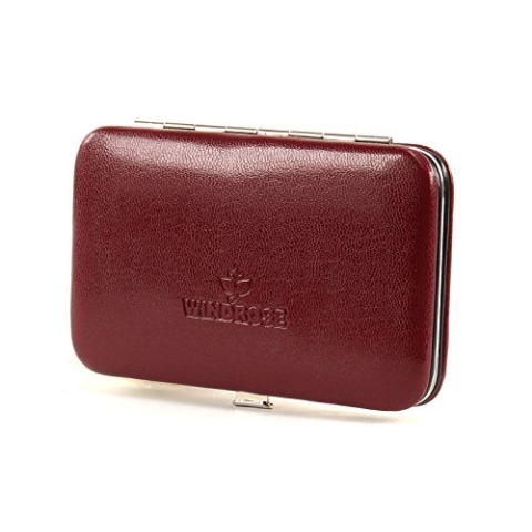 Windrose Merino Manicure Bügeletui 11 cm rot