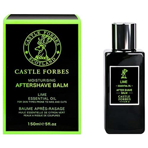 Castle Forbes Essential Lime Aftershave Balm Travel Size TSA Approved by Castle Forbes