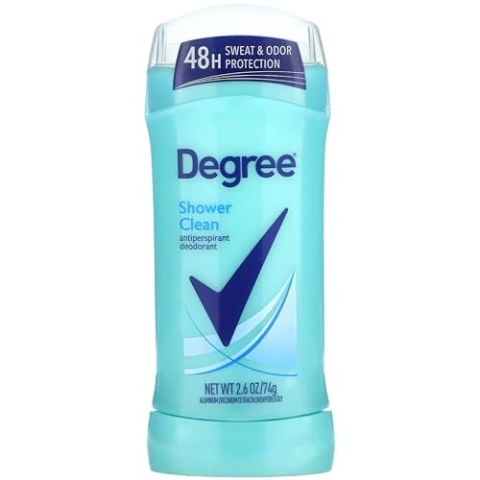 Degree Frauen Anti-Transpirant Deodorant Invisible Solid Twin Pack, Dusche reinigen 2,6 Unzen (3er-Pack)