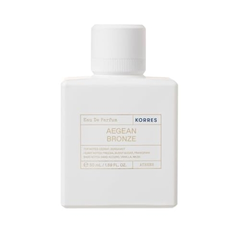 KORRES Aegean Bronze Eau de Parfum für Damen, warmer Amber- und Sommerduft, mit Bergamotte, Vanille & gebranntem Zucker, langanhaltend & vegan, 50 ml
