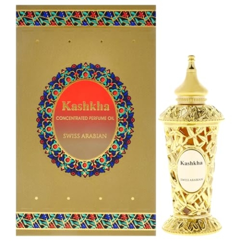 Swiss Arabian Kashkha Konzentriertes Parfümöl Unisex 20 ML – Eine Stilvolle Fusion aus Fruchtigen, Würzigen und Oud-Noten – Kühner und Eleganter Duft