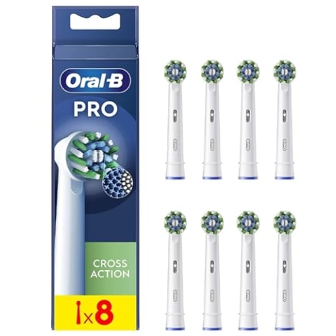Oral-B Pro Cross Action Spitzen für elektrische Bürsten, Packung 8 Stück