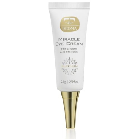 Kedma - Miracle Augencreme mit Elastin, Kollagen und Hyaluronsäure - Anti-Tränensäcke und Anti-Falten - 25g