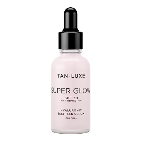 Tan Luxe SUPER GLOW Selbstbräuner-Serum, LSF 30 (30 ml), selbstbräunende Hautpflege, tierversuchsfrei und vegan