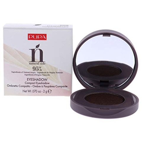 Pupa Milano Natural Side Lidschatten, kompakt, 008 Schokoladenbraun, für Damen, 2 g