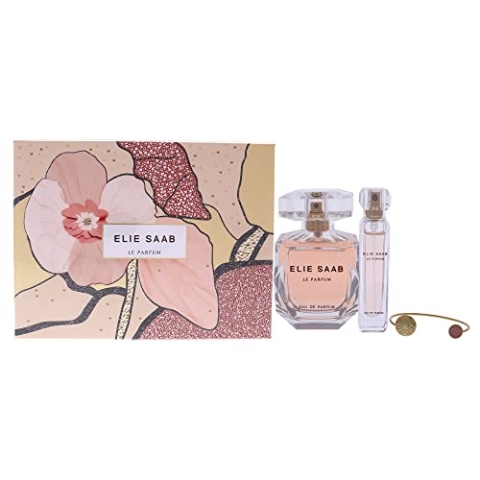 Elie Saab Le Parfum für Damen, 3-teiliges Geschenk-Set, Eau de Toilette, Spray, 10 ml, Armband