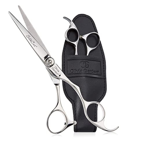Olivia Garden Silkcut 5.5" - Rechtshänder Schere - Präzisionsschneiden, Ergonomischer Griff, Für Professionelle Friseure