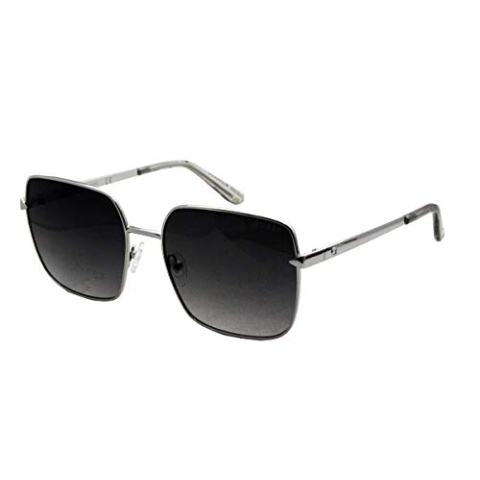 GUESS Damen 0 Sonnenbrille, shiny light nickeltin, 56