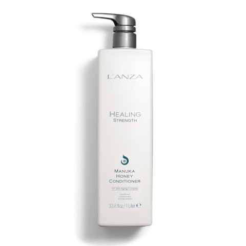 L’ANZA Healing Strength Manuka Honey Conditioner - Strengthens, Protects and Restores Weak, Fragile, and Aged Hair, Rich with Keratin Protein, Healing Oils, and Vitamin C (33.8 Fl Oz)